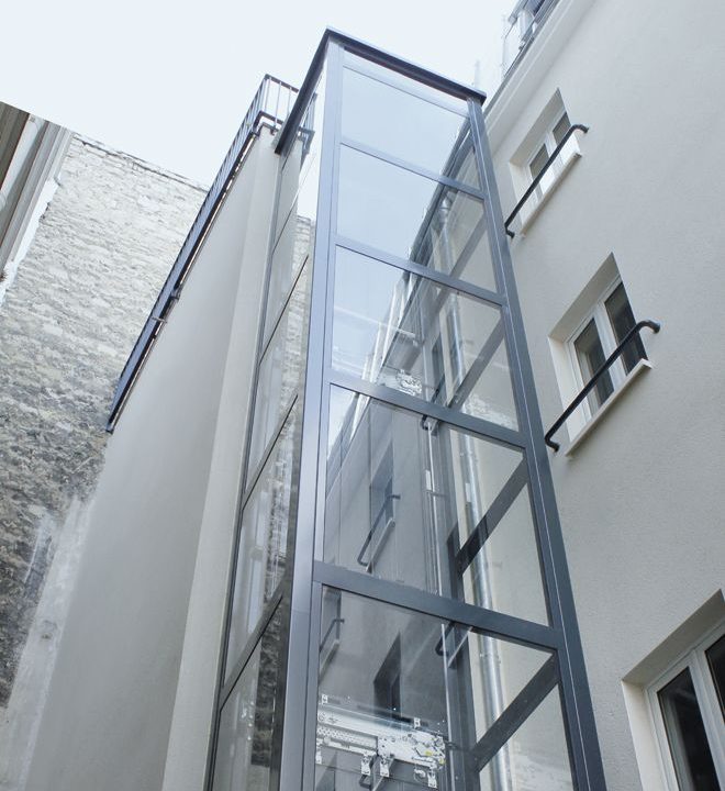 Ascensor exterior para solucionar la accesibilidad en edificios